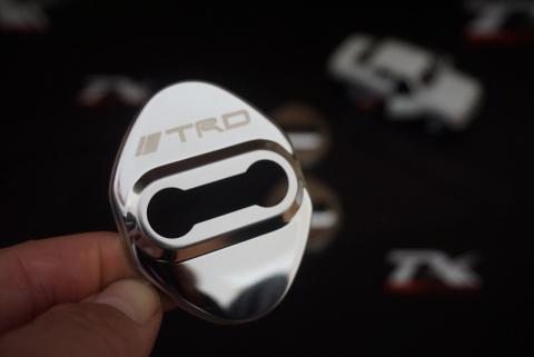 Toyota TRD Krom Metal 3M Kapı Kilidi Logo 4 Lü Set