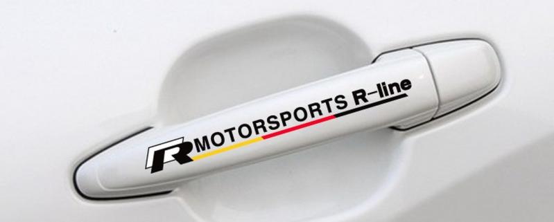 Volkswagen R Line Motorsport Ayna Kapı Kolu Sticker
