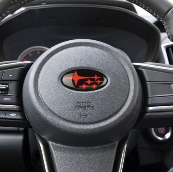 DK Tuning Direksiyon Siyah Turuncu Amblem Logo Arma Subaru İle Uyumlu
