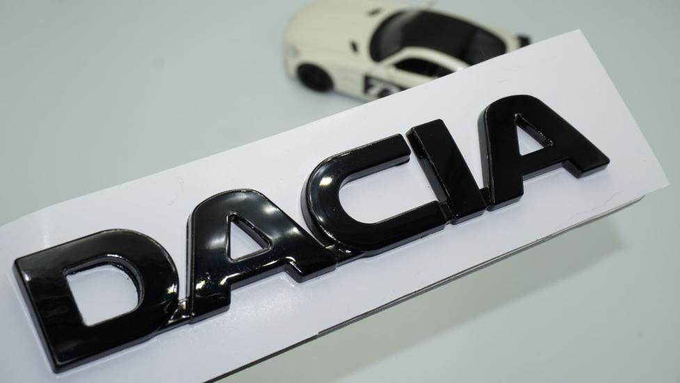 DK Tuning Dacia Tırnaklı Bagaj Siyah ABS 3M 3D Yazı Logo Amblem