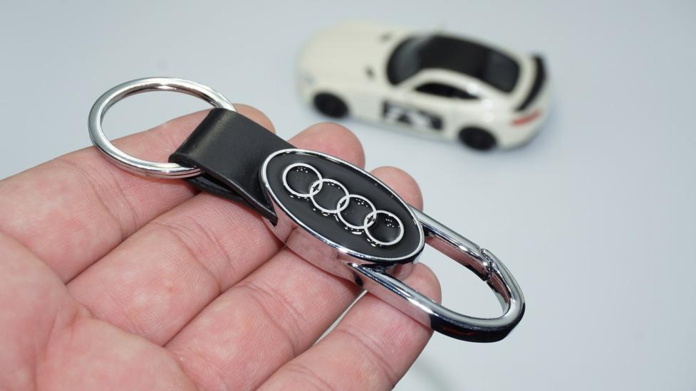 DK Tuning Audi Logo Deri Metal Anahtarlık Orjinal Ürün