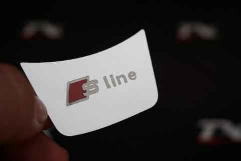 Audi S Line Krom Metal 3M Direksiyon Logo Amblem