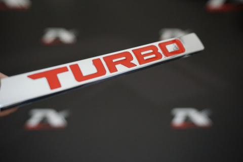 Turbo Krom Metal Bagaj Yazı Logo OEM Ürün