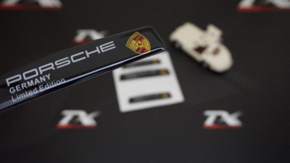 Porsche Logo Kapı Kenarı Koruma Damla Desen 3M Band