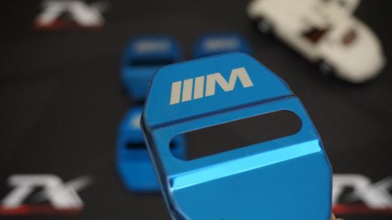 Bmw M Krom Metal 3M Kapı Kilidi Logo 4 Lü Set