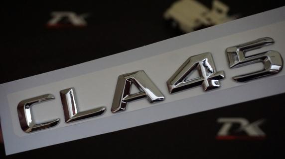 CLA45 Bagaj Krom Metal 3M 3D Yazı Logo