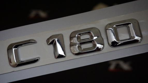 C180 Bagaj Krom Metal 3M 3D Yazı Logo