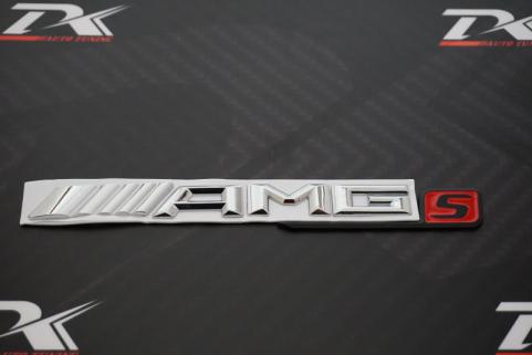 Mercedes Benz AMG S Series Bagaj 3M 3D Logo Amblem