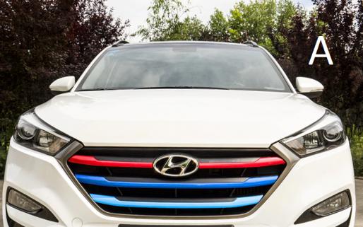Hyundai Tucson 2015 2018 Modeller Ön Panjur Dekoratif Şeritleri