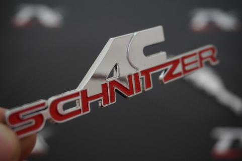 BMW AC Schnizer Çamurluk Yanı Krom Metal 3M 3D Yazı Logo