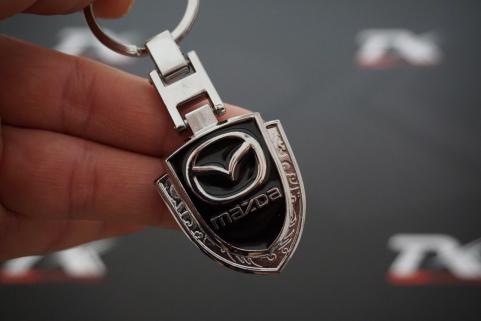 Mazda Logo Krom Metal Çift Yön Anahtarlık New Style