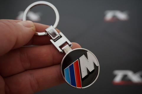 Bmw M Logo Krom Metal Çift Yön Anahtarlık