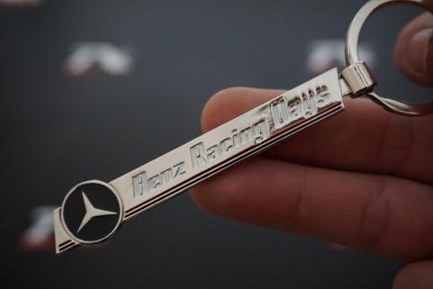 Mercedes Benz Racing Days Logo Krom Metal Anahtarlık