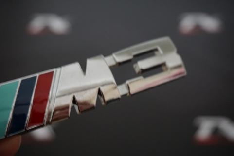 Bmw M3 Bagaj Krom Metal Logo 3M 3D