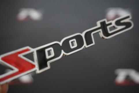 Audi Sports Logo Krom Metal 3M Bagaj Logo