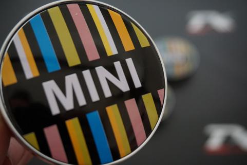 Mini Cooper Şeritli Jant Göbeği Kapak Seti 60mm