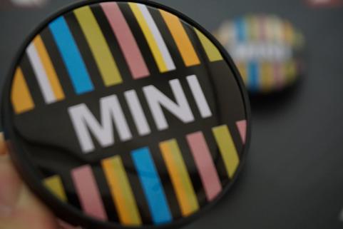 Mini Cooper Şeritli Jant Göbeği Kapak Seti 60mm