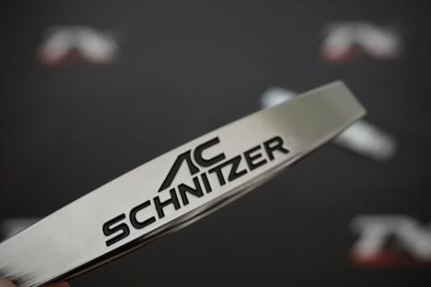 Bmw AC Schnitzer Logo Yan Çamurluk 3M 3D Krom Metal Logo Amblem