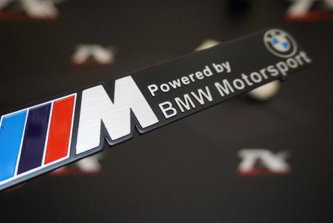 Bmw M Motorsport Krom Metal 3M Bagaj Logo Amblem