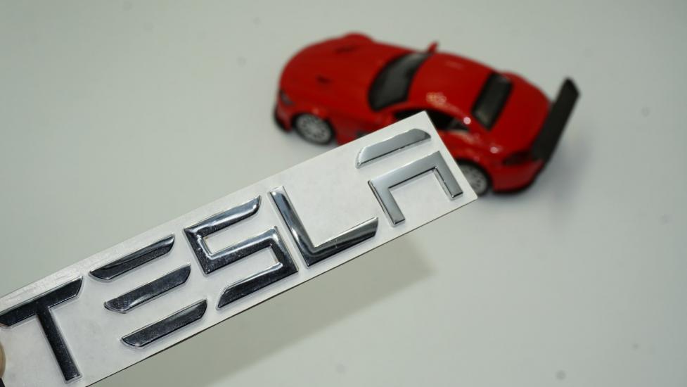 Tesla Model 3 Y S X Series Bagaj Krom Metal 3M 3D Yazı Logo Orjinal Ürün
