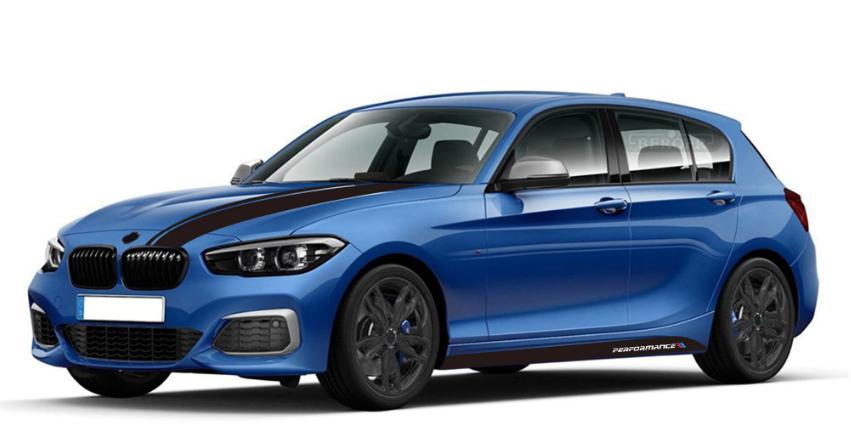Bmw 1 Series M Performance Logo Kapı Altı Uzun Sticker Arma
