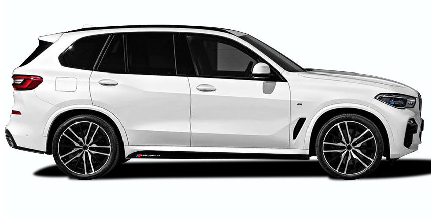 Bmw X5 Series M Performance Logo Kapı Altı Uzun Sticker Arma