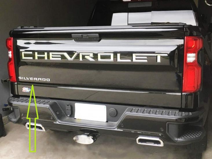 Chevrolet Siverado Bagaj 3M 3D Krom ABS Yazı Logo Amblem