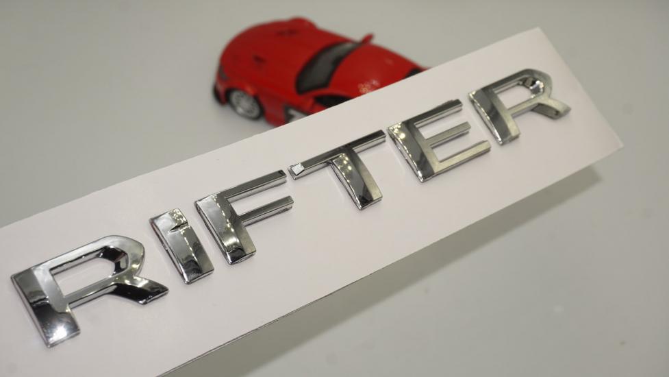 Peugeot Rifter Yeni Nesil Krom ABS 3M 3D Bagaj Yazı Logo Orjinal Ürün