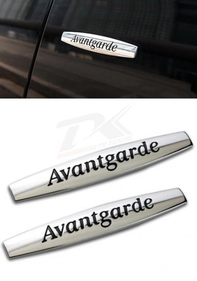 Avantgarde Logo Yan Çamurluk 3M 3D Krom Metal Logo Amblem