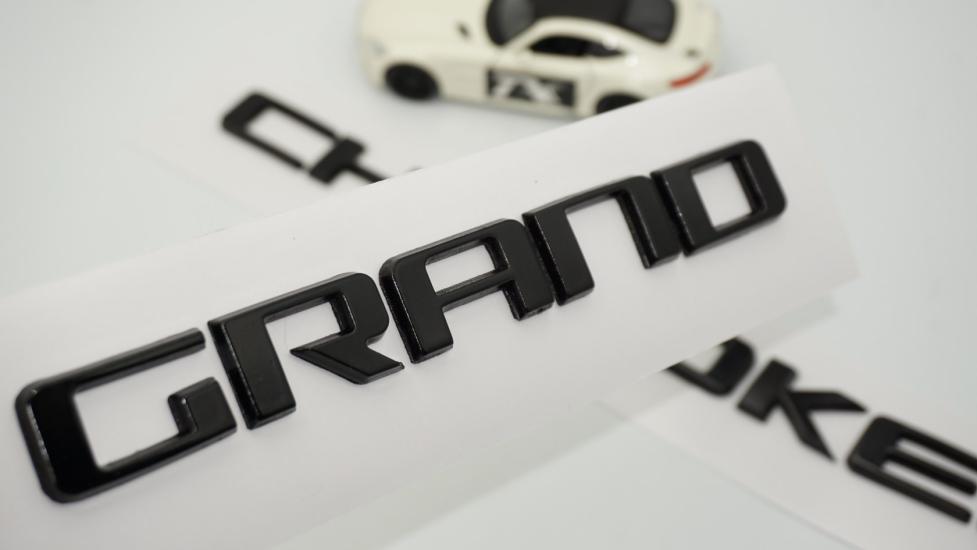 DK Tuning Jeep Grand Cherokee Çamurluk Yanı Siyah ABS Yazı Logo Seti
