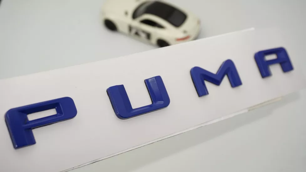 DK Tuning Puma Bagaj Mavi Yazı Logo Arma Ford ile Uyumlu