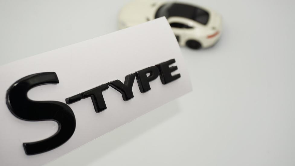 DK Tuning S Type Bagaj Siyah Yazı Logo 2001 2010 Jaguar İle Uyumlu