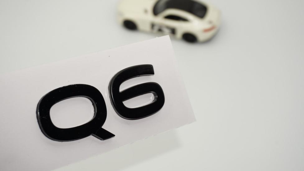 DK Tuning Q6 2025+ Bagaj Siyah 3M Yazı Logo Audi İle Uyumlu