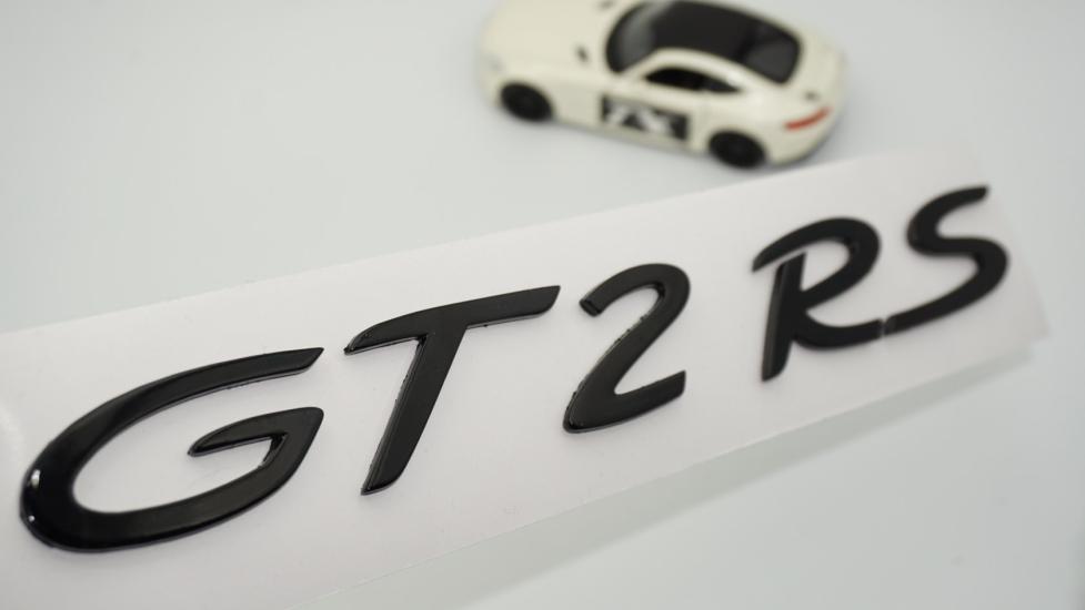 DK Tuning Porsche 911 GT2 RS Bagaj Siyah ABS Yazı Logo Amblem