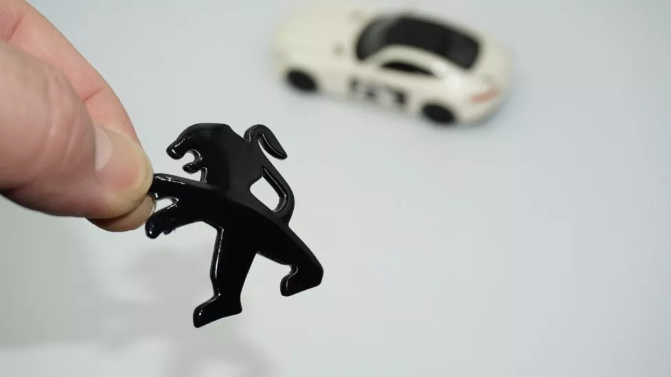 DK Tuning Direksiyon Siyah Logo Amblem Arma Peugeot ile Uyumlu
