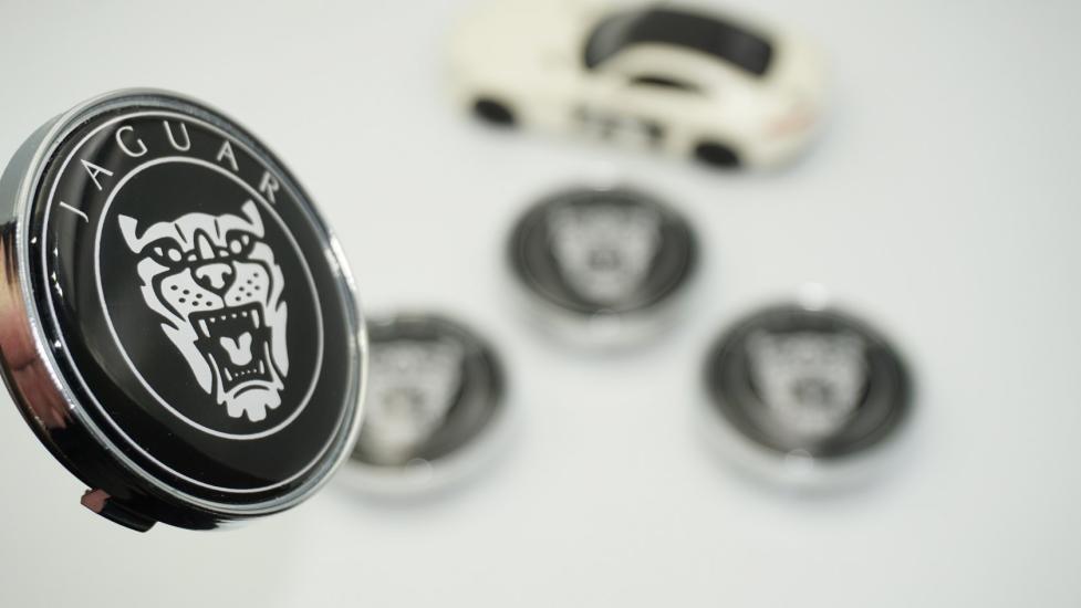 DK Tuning Jaguar Panter Siyah Jant Göbeği Kapak Seti 60mm