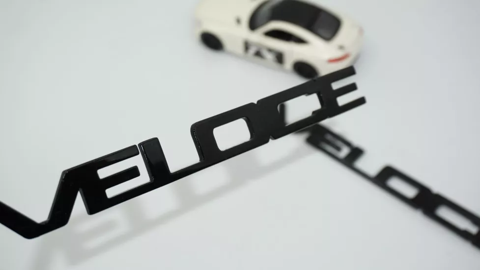 DK Tuning Alfa Romeo Veloce Siyah ABS Çamurluk Yazı Arma Seti