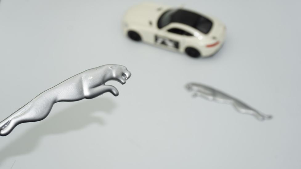 DK Tuning Çamurluk Yanı Gri Logo Amblem Arma Seti Jaguar ile Uyumlu