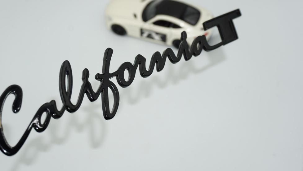 DK Tuning California T Bagaj Siyah Yazı Logo Amblem Ferrari İle Uyumlu