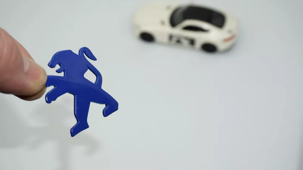 DK Tuning Direksiyon Mavi Logo Amblem Arma Peugeot ile Uyumlu