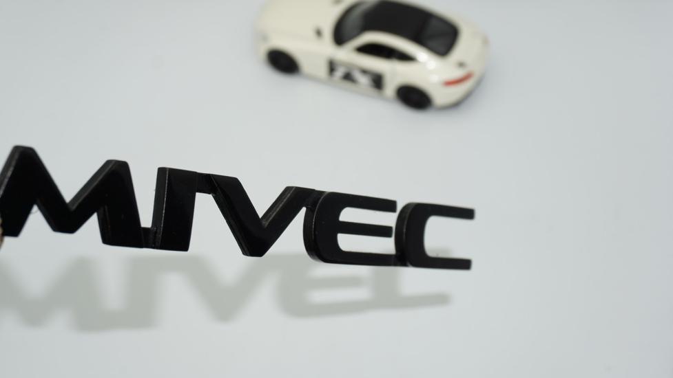 DK Tuning Lancer MIVEC Siyah Bagaj Yazı Logo Mitsubishi İle Uyumlu