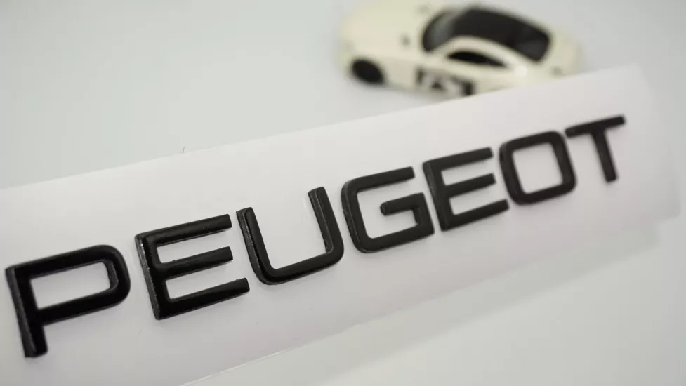 DK Tuning Peugeot Bagaj Yeni Nesil Siyah ABS Yazı Logo