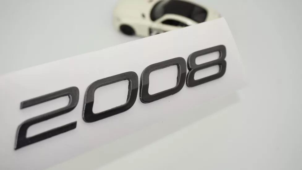 DK Tuning Peugeot Yeni 2008 Ön Kaput Koyu Gri ABS Yazı Logo