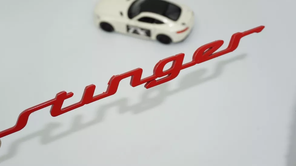 DK Tuning Stinger Kırmızı Bagaj Logo Arma Kia İle Uyumlu