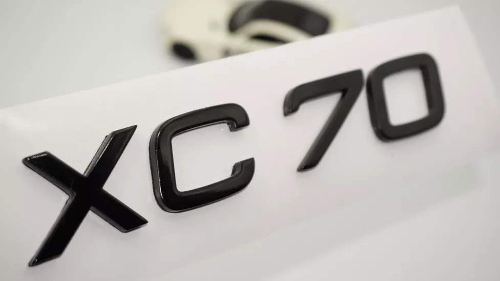 DK Tuning XC70 Siyah ABS Bagaj Yazı Logo Volvo İle Uyumlu