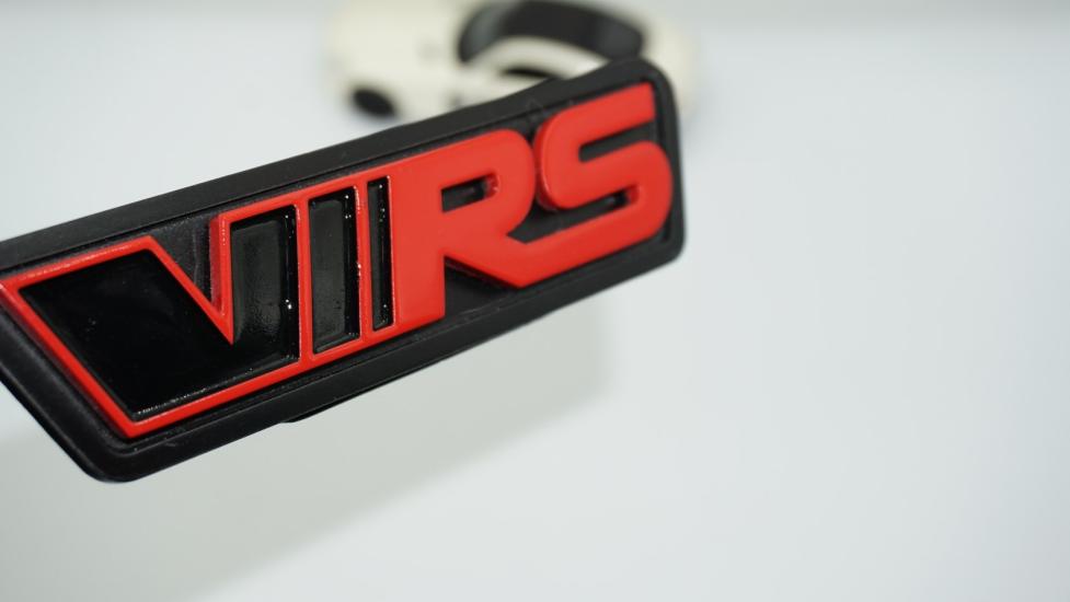 DK Tuning Skoda VRS Ön Panjur Kırmızı Siyah 3M 3D Logo Arma