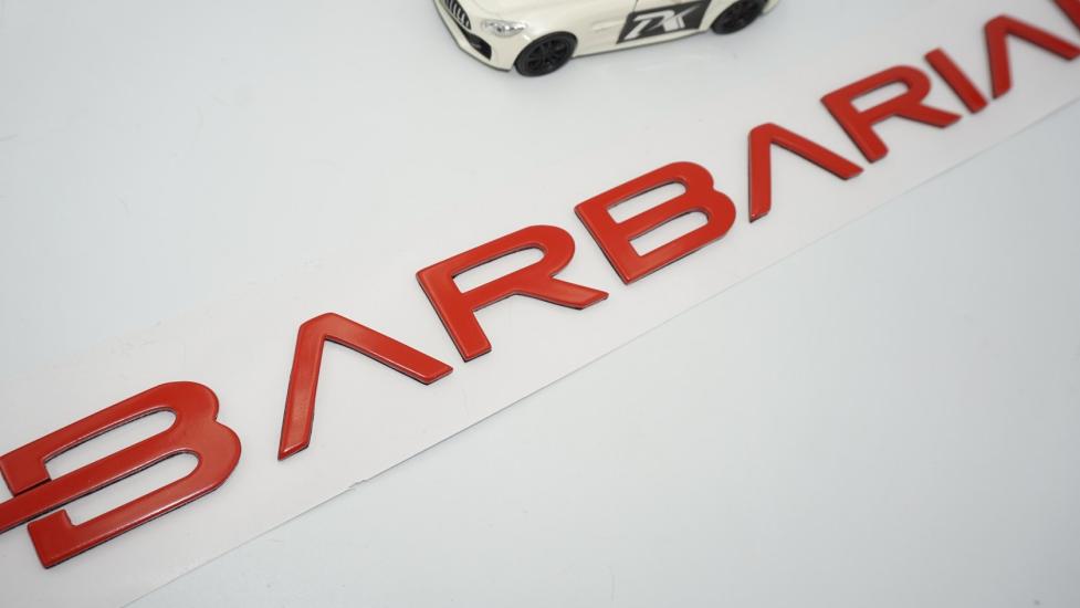 DK Tuning L200 Barbarian Kırmızı Bagaj Yazı Logo Mitsubishi İle Uyumlu
