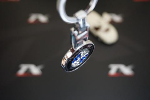 Bmw Kristal Taşlı Stil Krom Metal Çift Yön Anahtarlık New Style