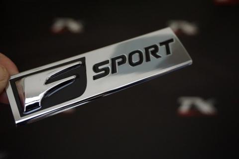 Lexus F SPORT Bagaj Body Logo Krom Metal 3M Plaka