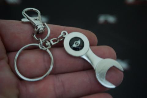 Mini Cooper Wings Logo İngiliz Anahtarlık Sibop Kapağı Seti